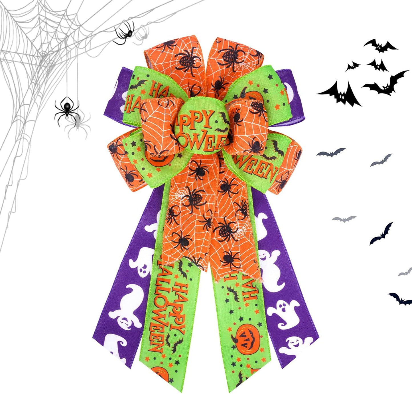 Patriotic Wreath Bows, Patriotic Bows for 4th of July Decorations, American Flag Bow for Memorial Day