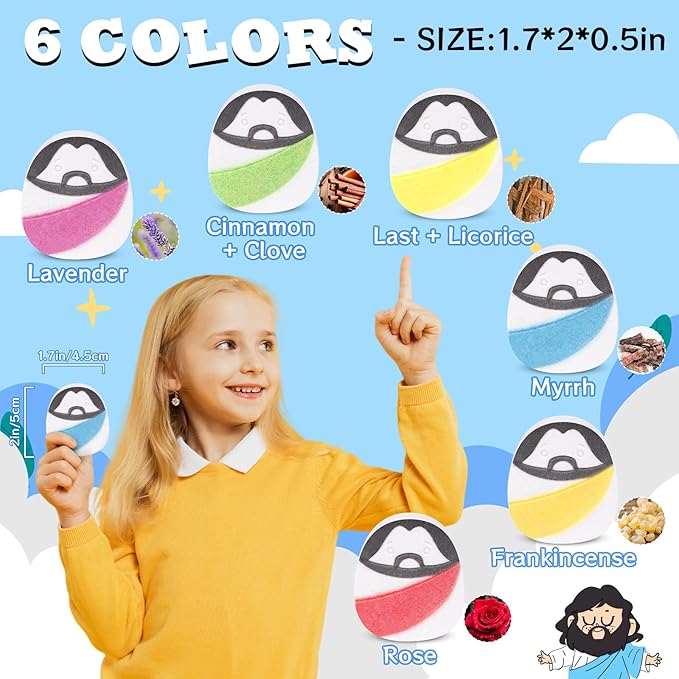 Shower Steamers Aromatherapy, Birthday Gifts for Grils Kids Women Mom, 6 Scents Essential Oil Fun Shower Bombs, Self Care Gifts for Girlfriends, Stress Relief Relaxation