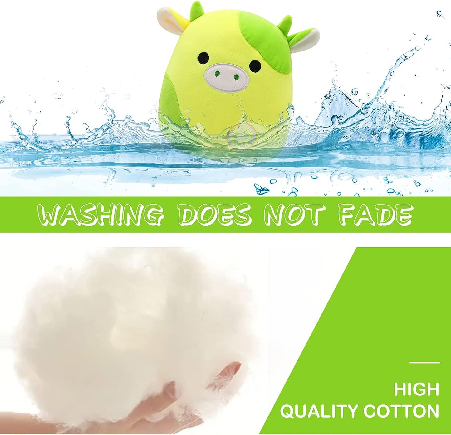 Zitrone Kuh Plüsch, Kuh Plüschtier, Plüschtier Zitrone Kuh Plüsch, Plüschtier Kuh Puppe, weiche Plüsch Kuh Plüschtier Puppe Geschenk für Kinder