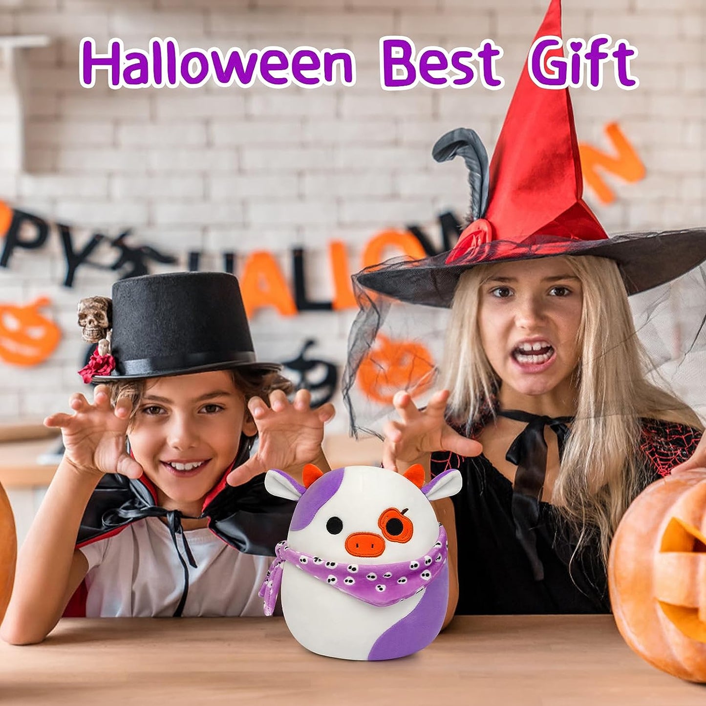 Super Soft Purple Cow Plush Doll Stuffed Animal