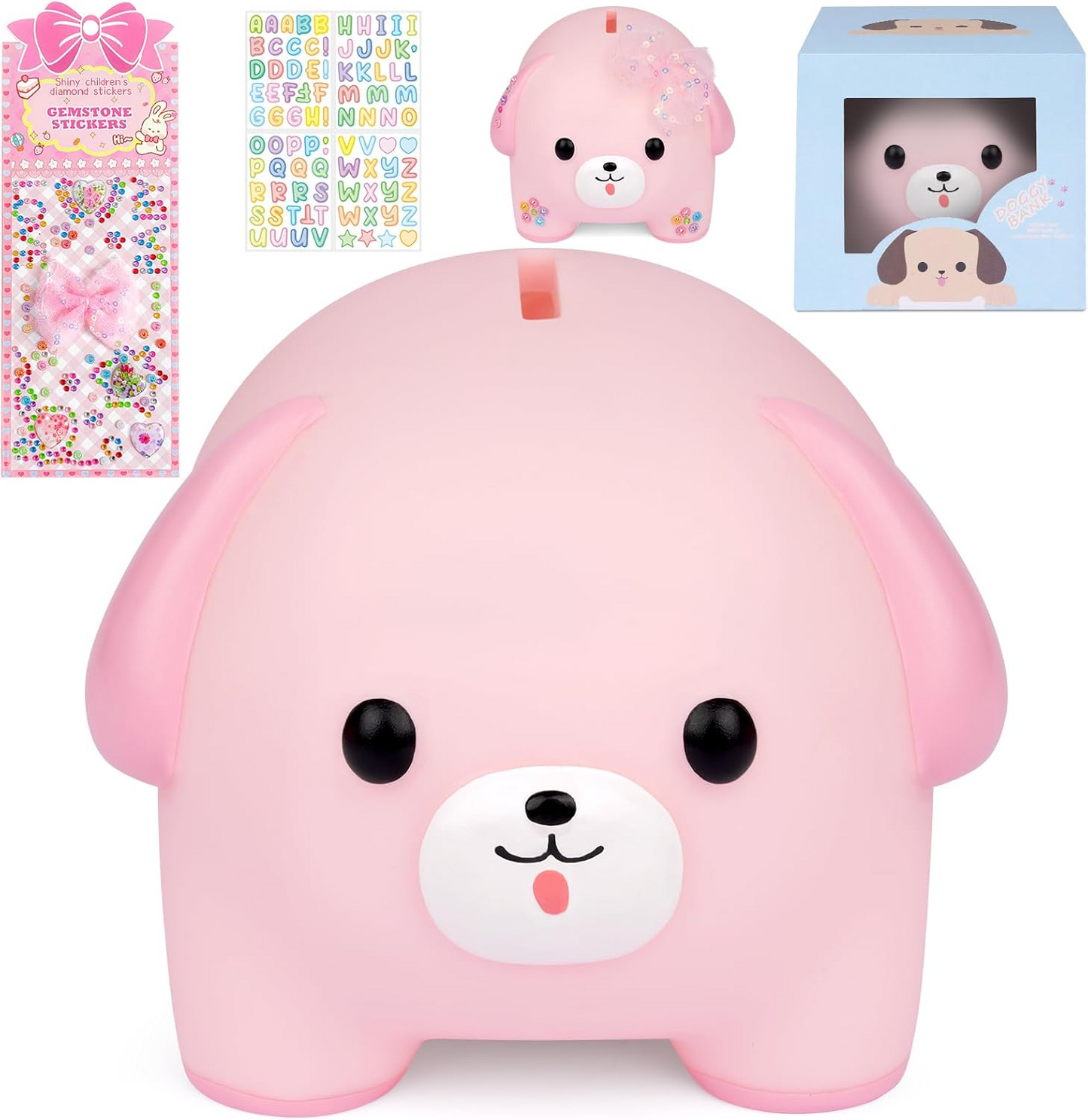 Children's Money Box, Funny Corgi Piggy Bank for Girls, Holiday Fund Money Box