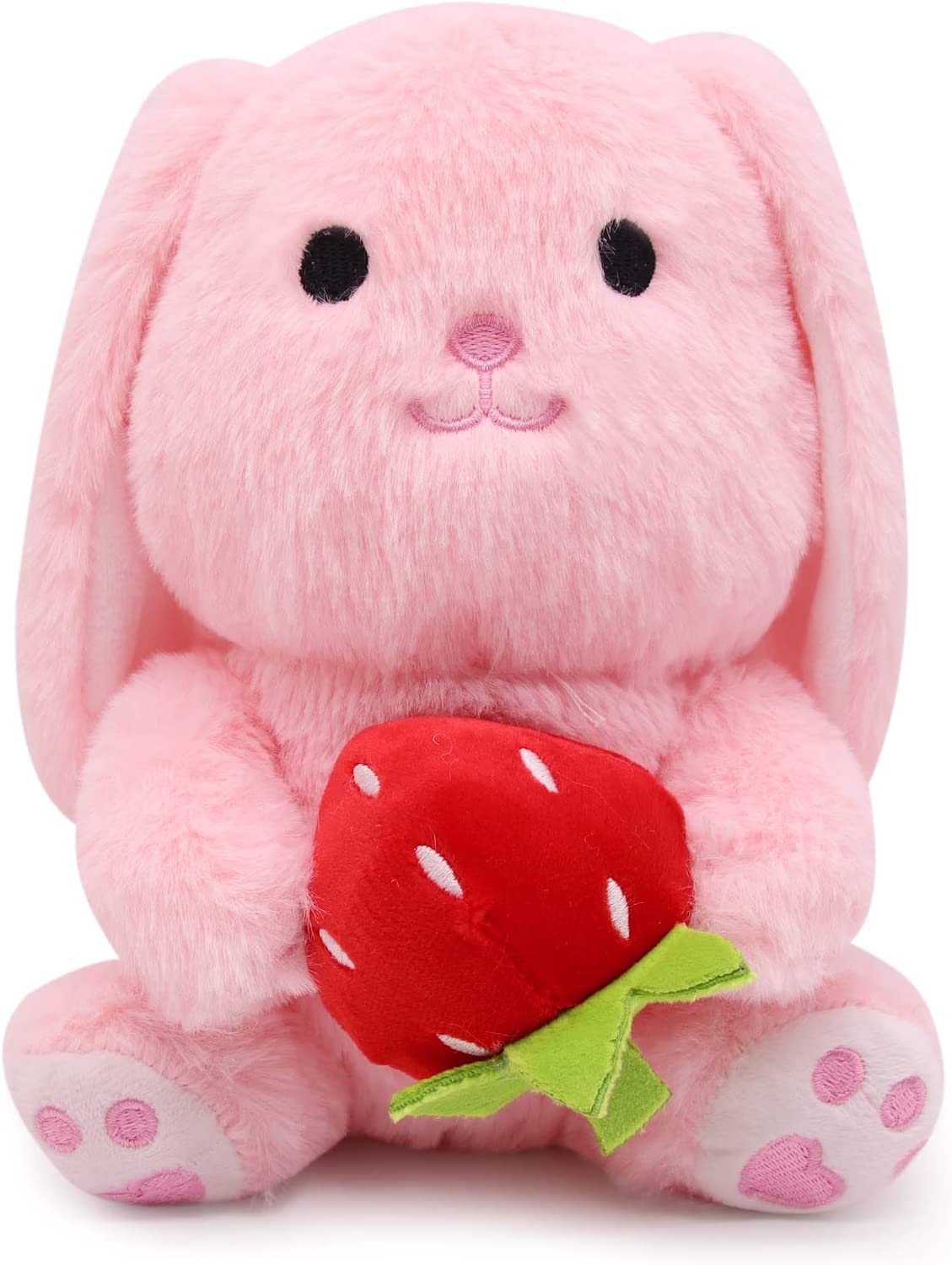 Easter bunny plush rabbie, rabbit plush toys for gift Easter, rabbit plush doll, brown rabbit plush toy with carrots, Valentine's Day Easter decoration gifts for children