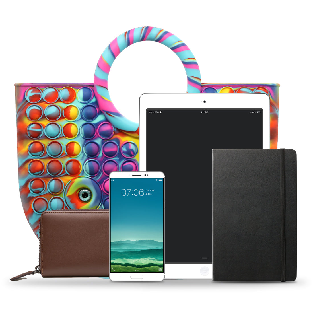 Handbag Toys Latest Pop Bubble Ladies Handbag Wallet Pop Bag Fashionable for Shopping Toys for Girls Pop Game Sensory Toy Handbags.