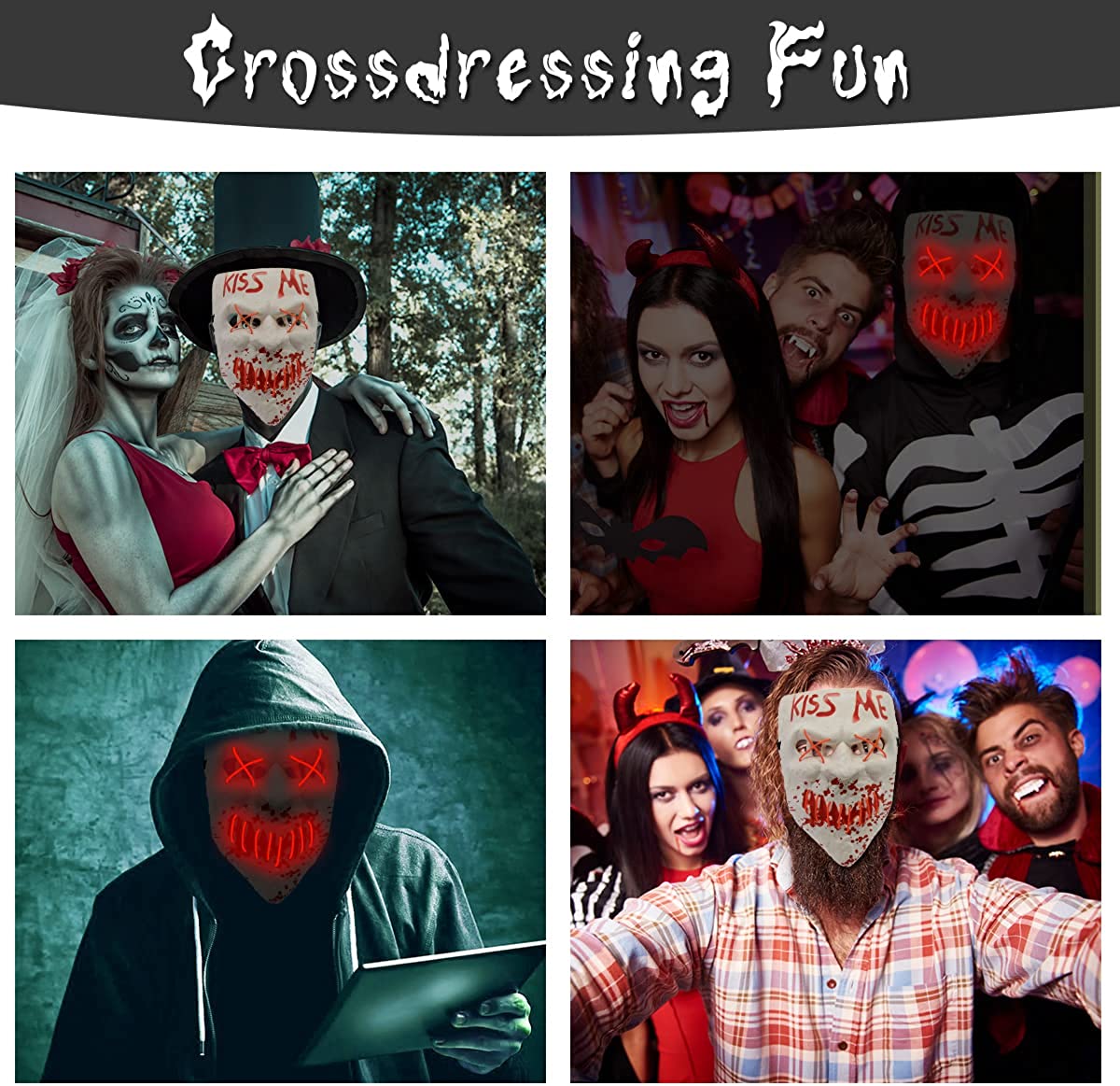 Halloween Mask Creepy Mask Realistic Halloween Mask Halloween Full Head Skull Latex Helmet Cosplay Party Props