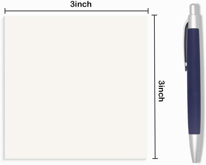 600 Pcs Transparent Sticky Notes 12 Pads,3 x 3 inch Clear Sticky Notes,Waterproof Reusable Memo Pads Note Taking Supplies with Ballpoint Pen, Suitable for Back to School Day, Office,Home,Meeting Room