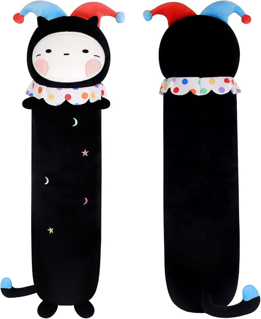 Long Cat Plush, 24inch Cute Cat Body Pillow for Kids Angel Cat Plush Pillow, Kawaii Plushie Toy Hugging Pillow for Grils，Women, Girlfriends Birthday