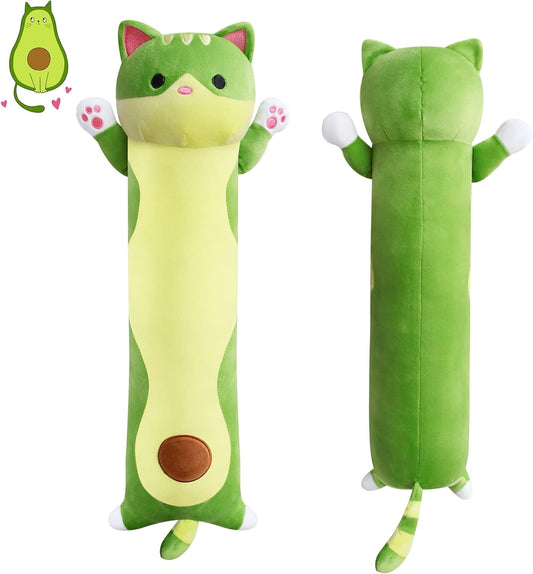 Long Cat Plush, 24inch Cute Cat Body Pillow for Kids Angel Cat Plush Pillow, Kawaii Plushie Toy Hugging Pillow for Grils，Women, Girlfriends Birthday（复制）