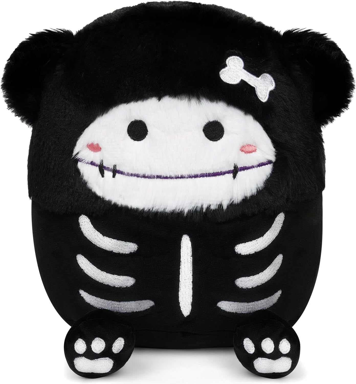 Halloween Plush Skull Halloween Stuffed Animals Toy, Cute for Kids Boys Girls, Kawaii Halloween Decoration Home Decor (Big)