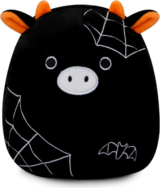 Cow Plush Pillow,8in Halloween Cow Stuffed Animal, Kawaii Cow Plush Doll, Halloween Cow Plush Doll Toys, Halloween Cow Plushies,Gift for Halloween Birthday Christmas