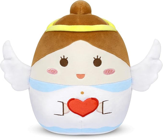 Bekrgwiy Angel Stuffed Animal,9 in Angel Plush Pillow with Wings,Cute Angel Plushie Doll Toys for Girls,Baptism Gifts for Girls,Gift for Birthday Christmas