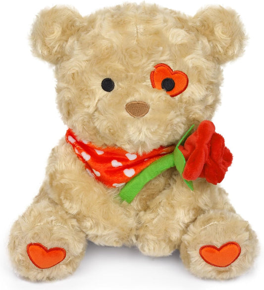 Teddy Bear Stuffed Animal Plush Pillow, Valentine's Day Plush Bear Toys, Valentine Teddy Plush Doll, Valentine's Day Gift for Girlfriends