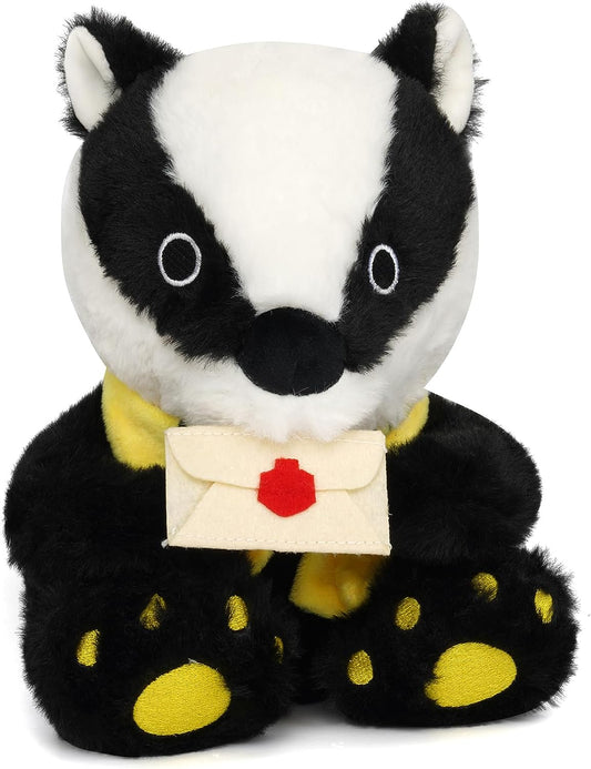 Badger Plush Toy - Cute Black Badger Stuffed Animals with Envelope, Cute Stuffed Animal Badger Plushie Badger Plush Gifts for Kids School Open House Gifts Decorations