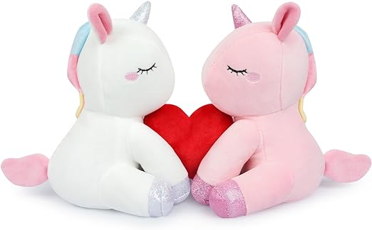 Juguete de peluche para el día de San Valentín, muñeca de peluche de gato lindo para el día de San Valentín Kawaii (blanco)