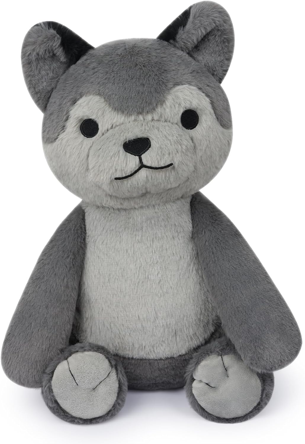 Wolf Weighted Stuffed Animals，17inch Wolf Stuffed Animal Plush Cute Wolf Weighted Plush for Kids, Soft Wolf Plush Toy for Kids, Boys, Girls Birthday