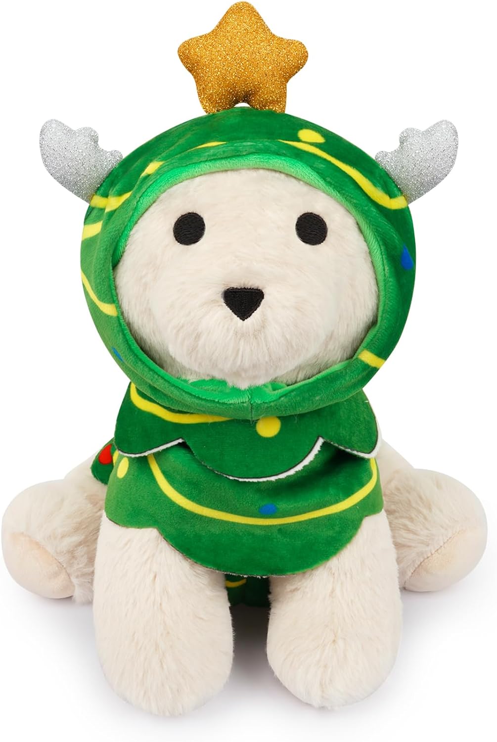 Dog Plush Toy, 10inch Dog Stuffed Animal with Christmas Costumes, Christmas Stuffed Animals Puppy Plush Toy,Christmas Plush Gift for Kids,Birthday Gift Christmas Decoration