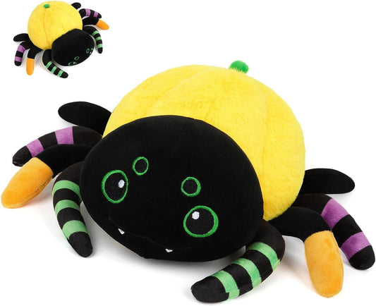 Juguete de peluche de Halloween con araña de calabaza Kawaii, peluche de araña de calabaza, linda araña de peluche de Halloween, regalo de peluche suave para niños, Halloween, cumpleaños