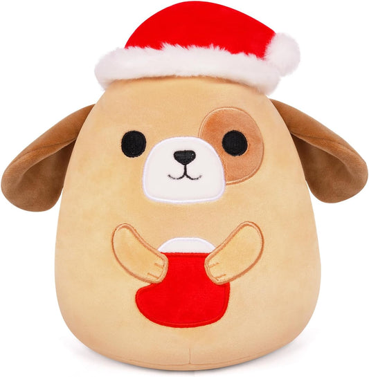 Dog Plush Pillow Dog Stuffed Animal Toy, Cute Christmas Plush Puppy Stuffed Animals Pillow, Soft Stuffed Doll Puppy Plushie for Kids Girls Boys Chirstmas Gift (Dog)