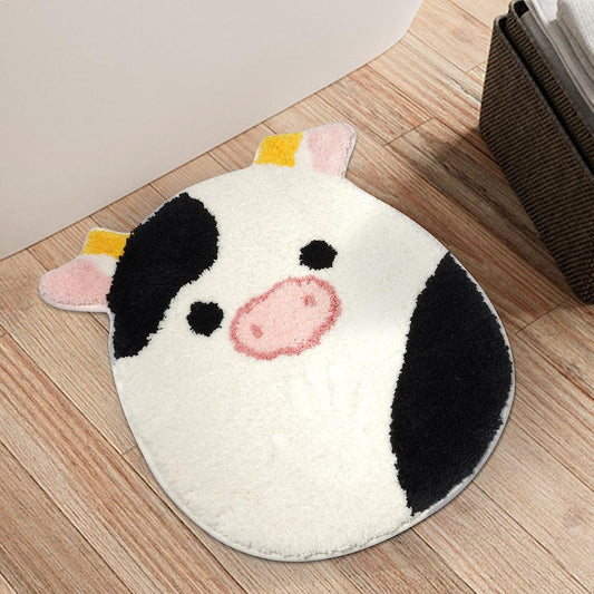 Cow Front Door Mats Welcome Mats Indoor Outdoor Doormat, Door Rugs for Entryway Floor Mat for Home, Non Slip Absorbent Rug Entryway Mats for Garden Kitchen Bedroom Door Mat