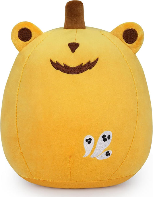Peluches de peluche de Halloween de 8 pulgadas, lindos peluches de calabaza, rana de calabaza kawaii, juguetes de felpa para decoración de Halloween, juguetes de felpa suaves de Halloween para niños, cumpleaños, Navidad