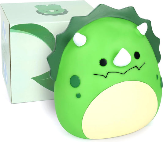 Dinosaur Piggy Bank Girls - Triceratops Piggy Bank for Kids, 7in Green Unbreakable Piggy Bank for Boys & Adults, Cute Coin Bank Gift for Kids Christmas Birthday