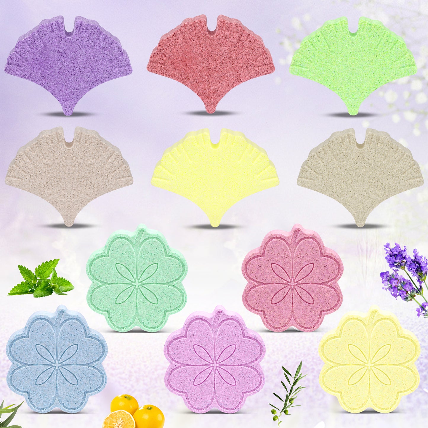 Shower Steamers Aromatherapy, Birthday Gifts for Women Mom Grils， Eucalyptus &amp; Mint Grapefruit Essential Oil, Shower Bombs, Self Care Gifts for Girlfriends, Stress Relief Relaxation