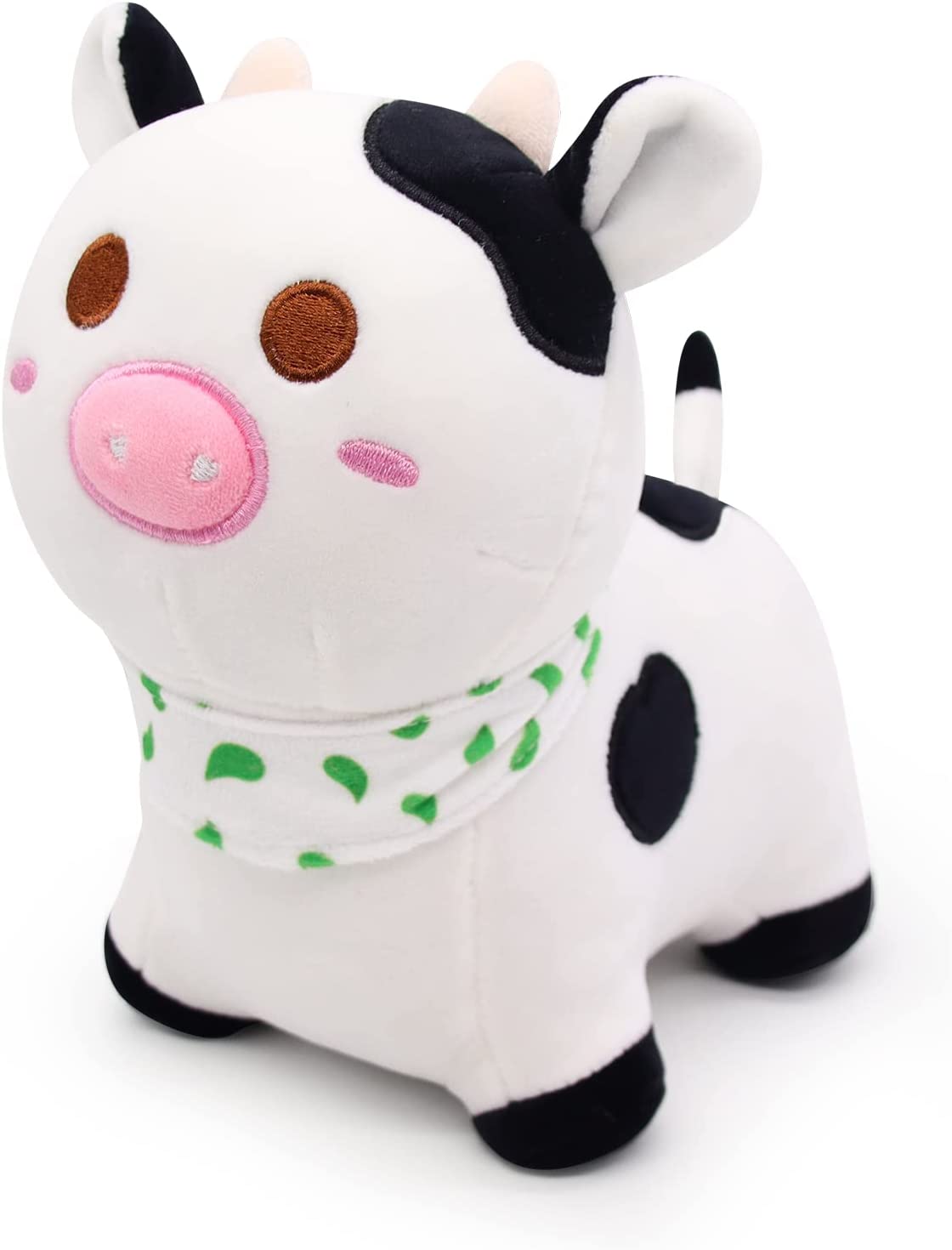 Cow Plush Toy, Cute Cow Stuffed Animals, Soft Cow Plushies Stuffed Doll, Black White Cow Plush for Boys and Girls Home Decor Gifts