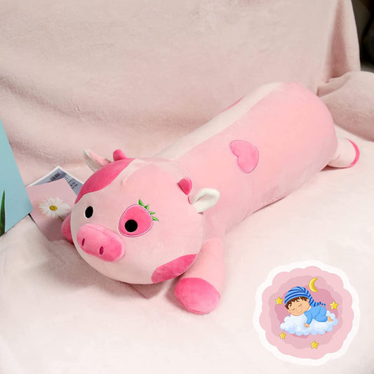 Cow Stuffed Animals, 18" Cute Mushroom Cow Stuffed Animals, Kawaii Mushroom Plush for Kids, Cow Plush Toys Birthday Gifts for Girls and Boys, Christmas, Halloween Home Decoration