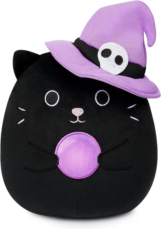 Halloween Cat Plush, 8in Halloween Stuffed Animal Cat, Kawaii Halloween Plush Cat, Halloween Cat Pillow Plush, Cute Cat Doll Toys Decor