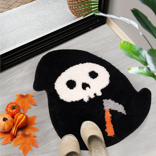 Bathroom Rug Bathroom Mat Indoor Outdoormat, Door Rugs for Entryway Floor Mat for Home, Non Slip Absorbent Rug Entryway Mats for Kitchen Bedroom Door Mat Halloween Home Decoration(54cmx62cm)