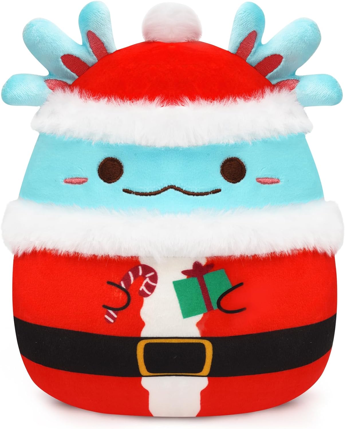 Axolotl Plush Toy, 8-Inch Axolotl Stuffed Animal Christmas Plush Axolotl Pillow, Soft Christmas Stuffed Animals Axolotl Gifts for Kids Adults Birthday Christmas