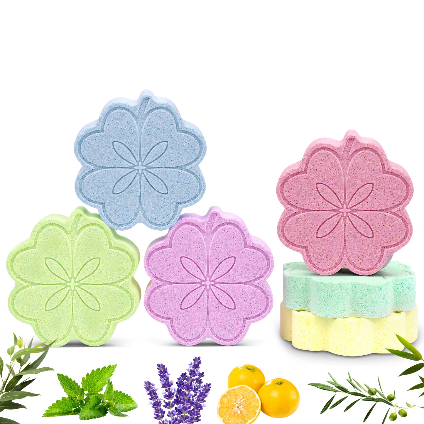 Shower Steamers Aromatherapy, Eucalyptus & Mint Grapefruit Essential Oil, Shower Bombs Birthday Gifts for Women Mom Grils, Self Care Gifts for Girlfriends, Stress Relief Relaxation