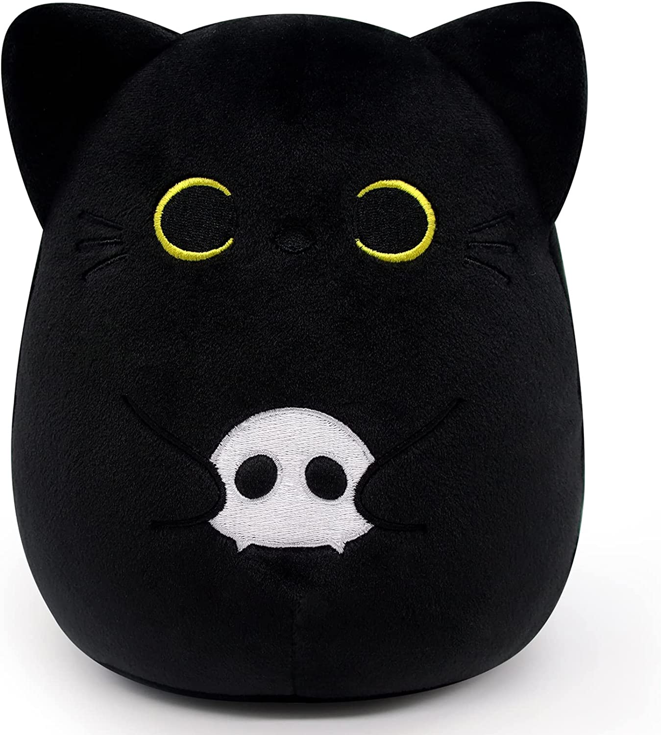 Halloween Plush 6" Black Cat Plush, Halloween Plush Pillow Black Cat Pillow Toy for Kids, Cute Cat Halloween Decoration, Birthday for Grils and Boys