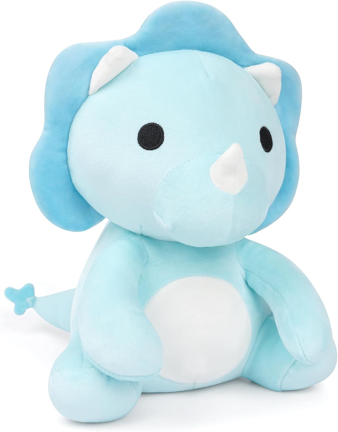 Blue Dinosaur Stuffed Animal, 11inch Triceratops Stuffed Animal Cute Dinosaur Plush, Soft Dino Plush Toy Dinosaur Stuffed Animals for Boys,Girls