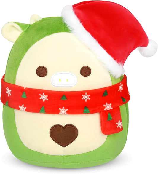 Avocado Cow Stuffed Animals,8in Avocado Cow Plush, Kawaii Stuffed Animal Cow Plush Doll, Cute Cow Plush for Boys Girls Adult, Gift for Birthday,Halloween,Christmas