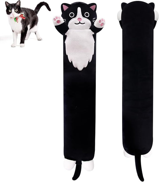 Long Cat Plush,50 CM Long Cat Body Plush Pillow,Cute Long Cat Stuffed Animals Cat Plushie, Soft Long Plush Black Cat Doll Toys,Kawaii Stuffed Cat Plush Toys for Kids Birthday Christmas