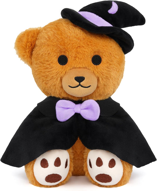 Plush Teddy Bear Stuffed Animal Toy, Cute Witch Teddy Bear Plush Pillow Halloween Stuffed Animal Teddy Bear, for Kids Halloween Decoration…