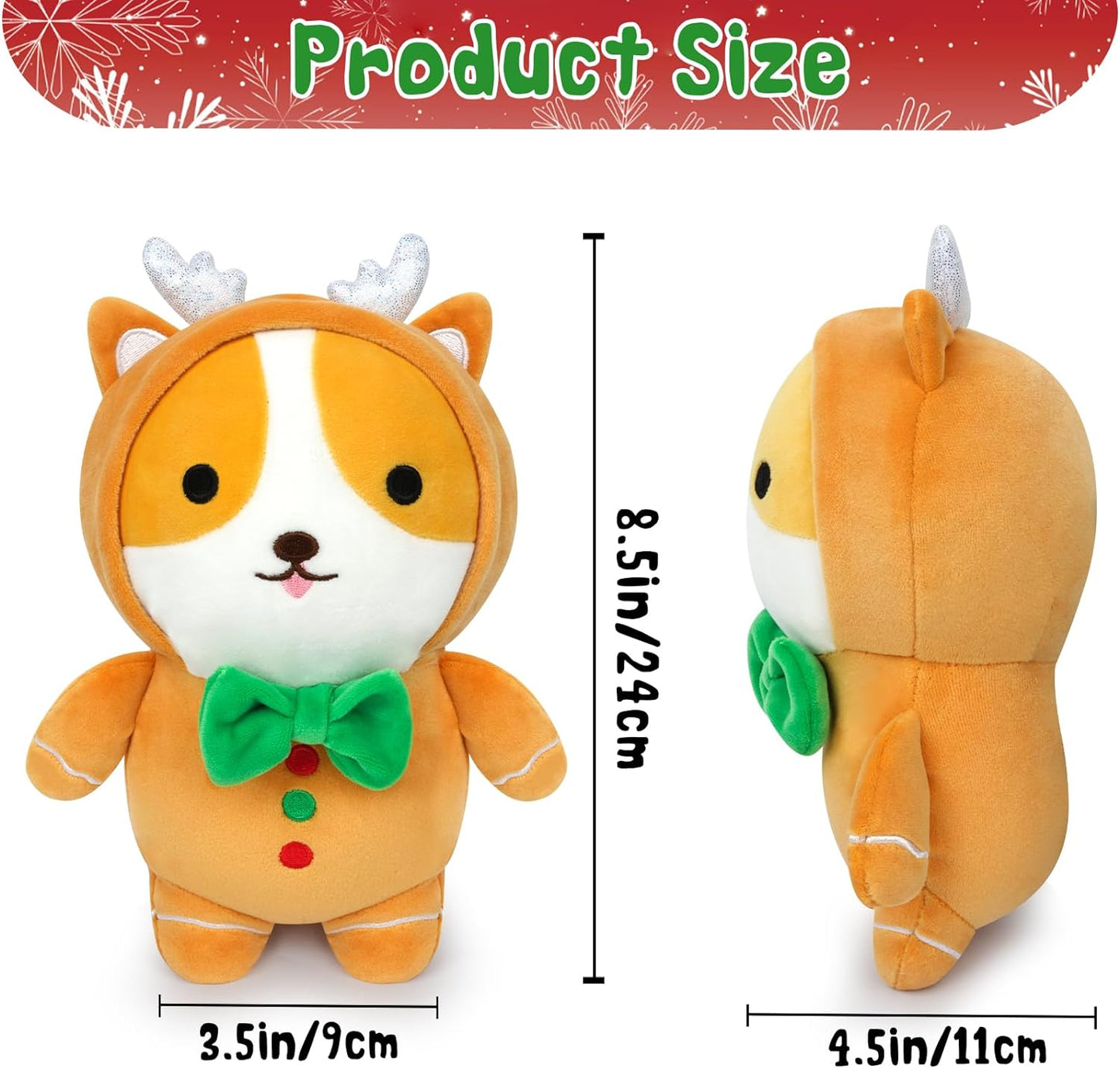 Peluche de peluche de peluche de peluche de peluche Kawaii para hombre y perro