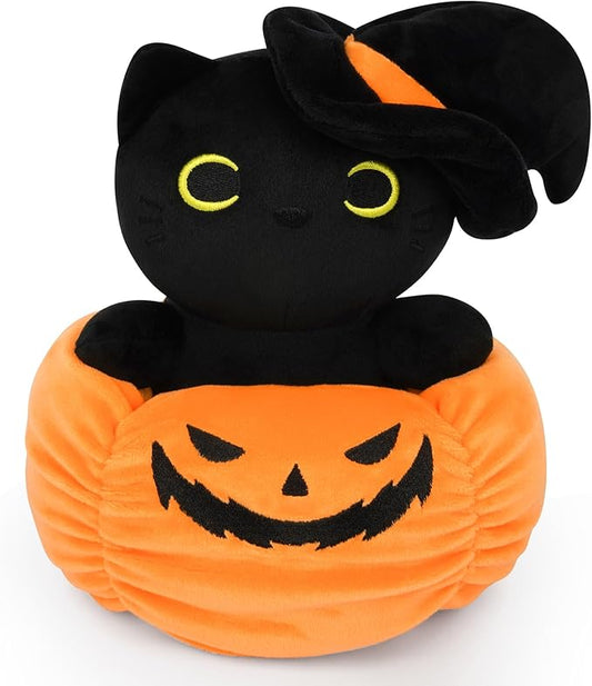 Cute Plush Bat, Bat Plush Stuffed Animal Toys, Bat Plushies Pillow Figurine with Pumpkin Clothes, Home Decoration Gift for Boys Girls Christmas
