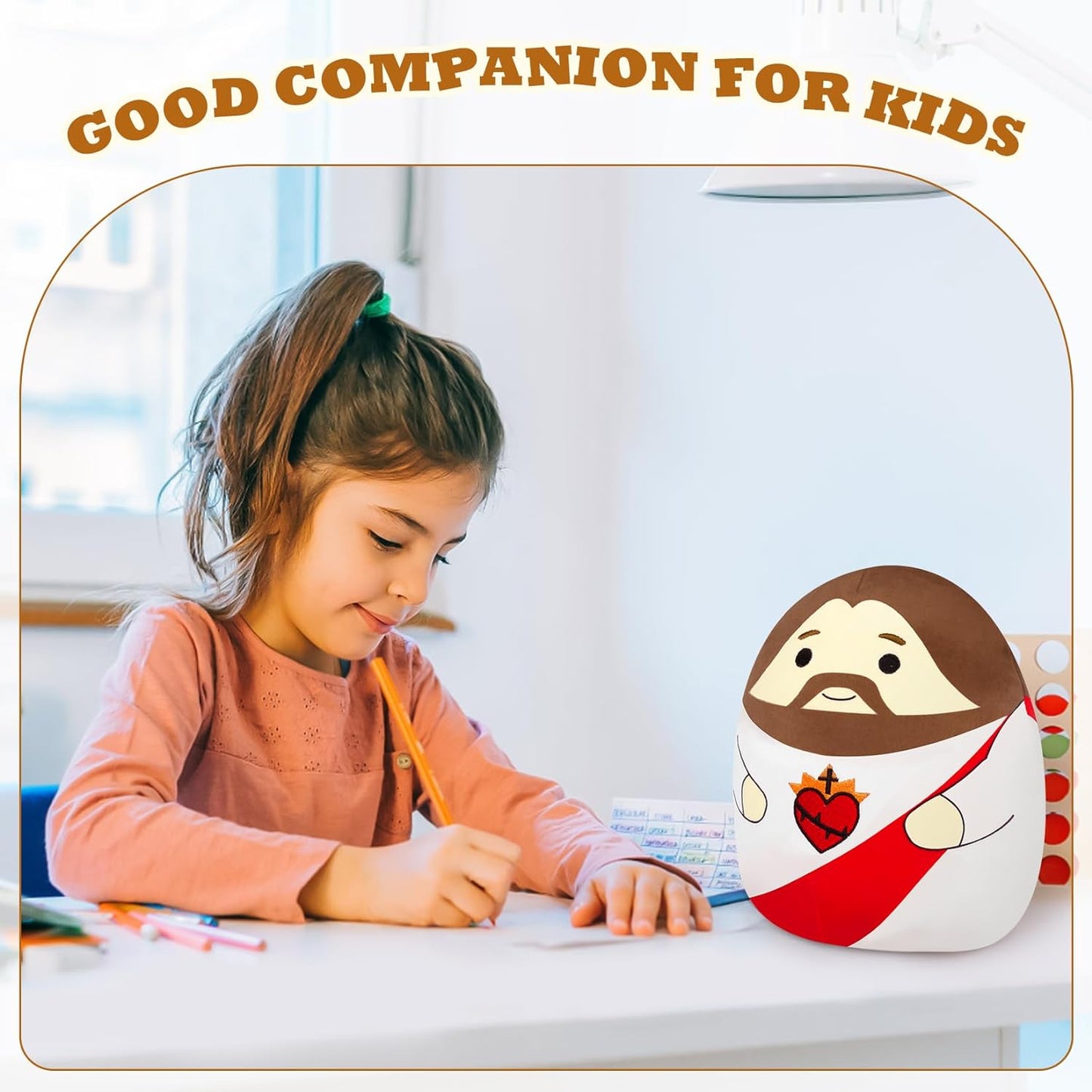 Jesus Plush Toy My Friend Jesus Stuffed Doll Christ Religious Toys, Savior Jesus Plush Doll Christian Religious Jesus Figure Classic Religious