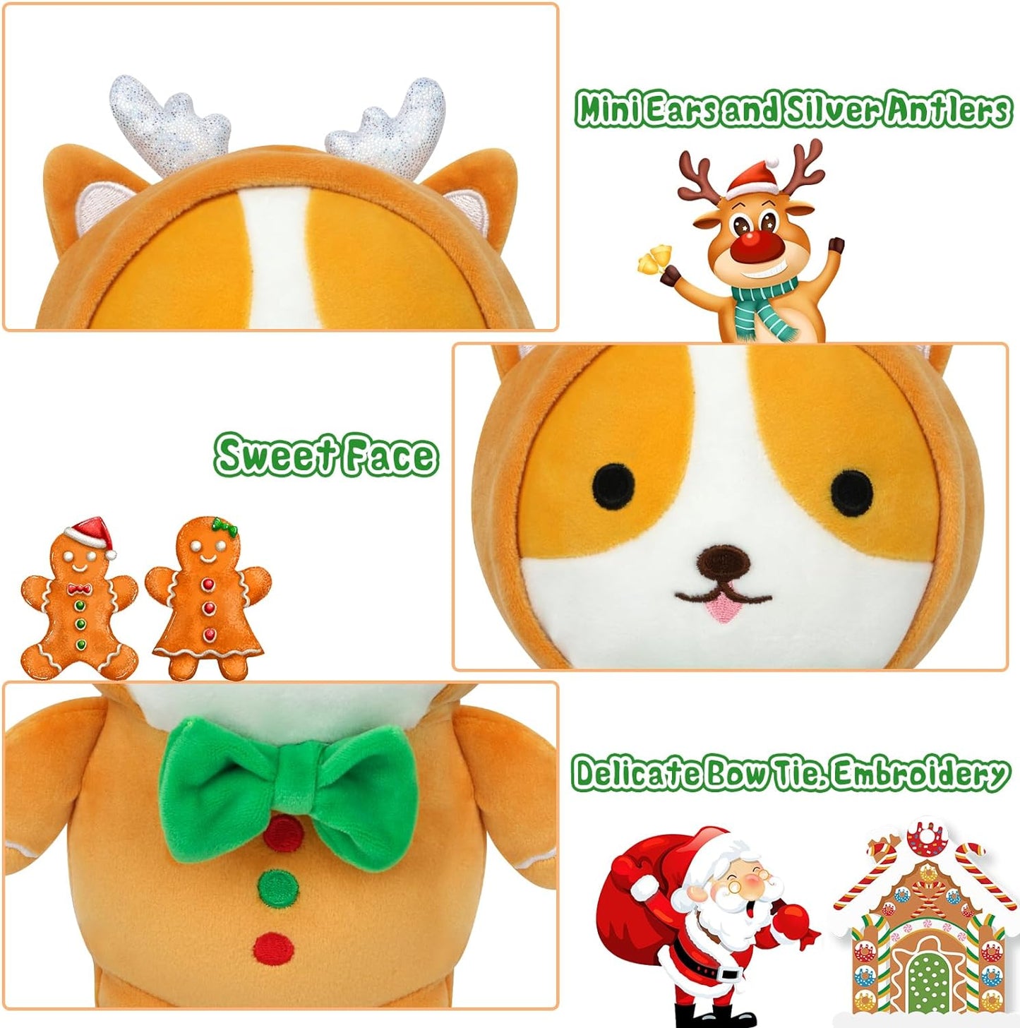 Peluche de peluche de peluche de peluche de peluche Kawaii para hombre y perro