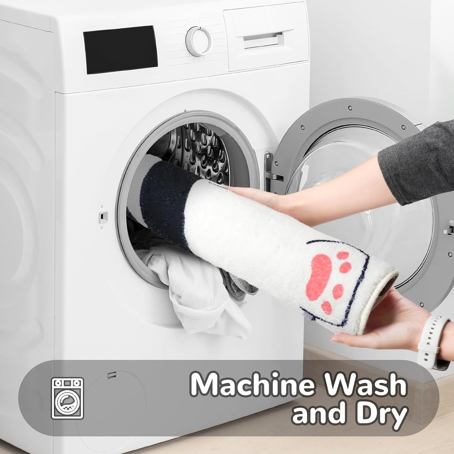 Bathroom Rug Bathroom Mat, Cute Bath Mat Non Slip Absorbent Bath Rug for Bathroom (Panda)