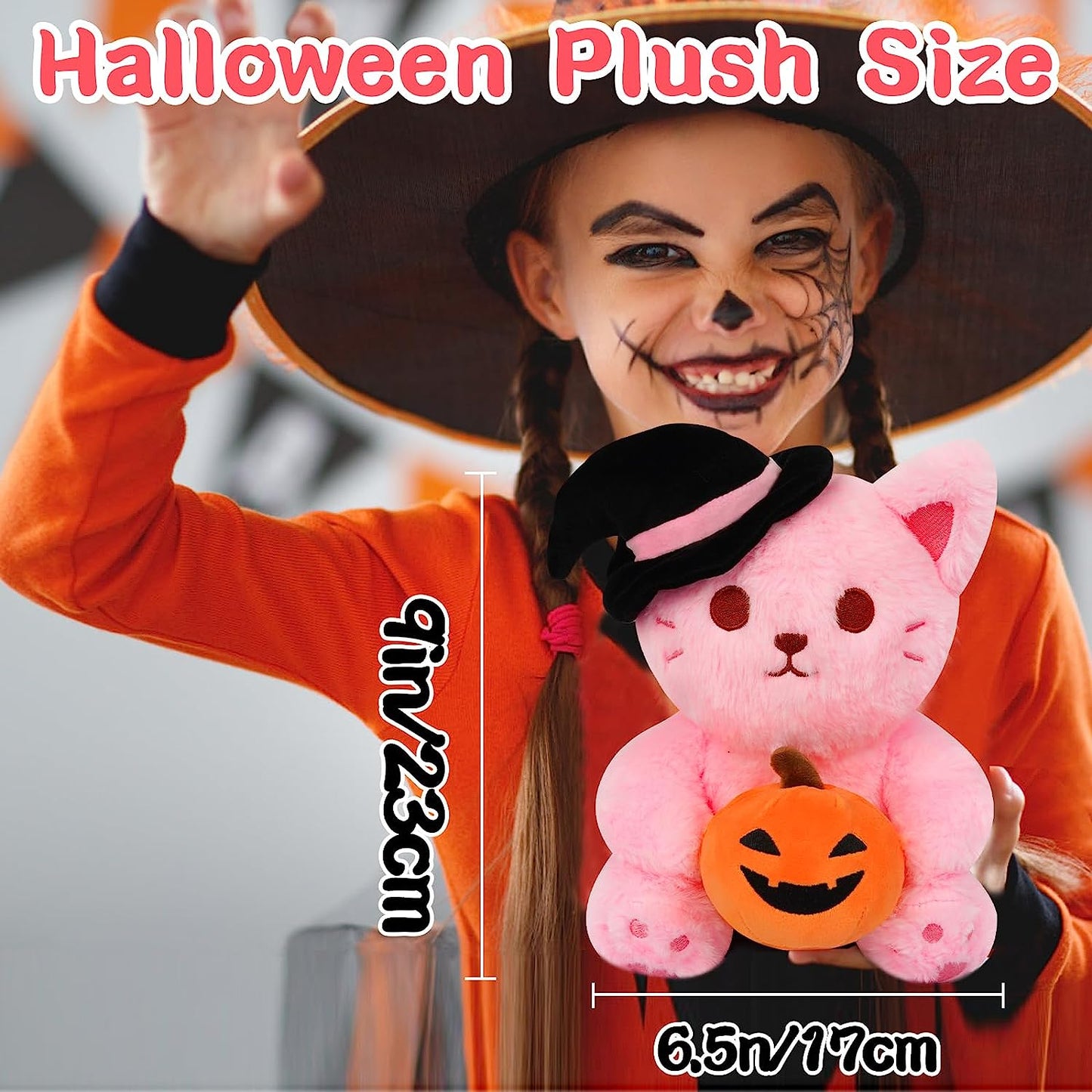 Cat Plush Cat Stuffed Animals, Cute Pink Cat Plushie Cat Doll Gifts