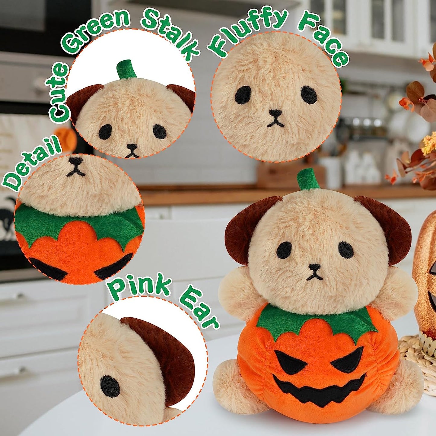 Peluche de oso de Halloween para perro, juguetes de peluche para perros, almohadas gigantes suaves, juguetes de peluche para niños y novias