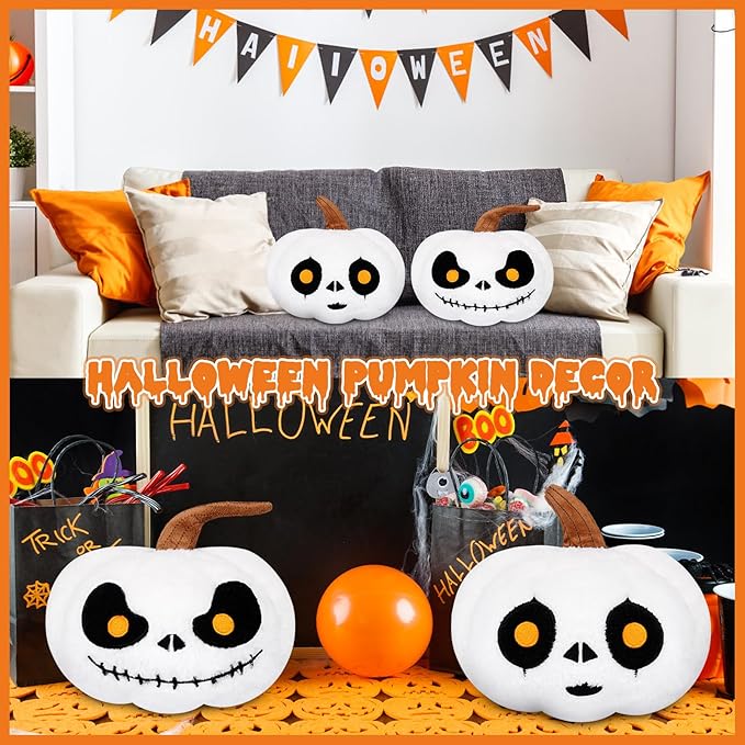 Pumpkin Pillows, Pumpkin Throw Pillow,Cute Pumpkin Shaped Pillow, Pumpkin Decorative Plush Pillow for Sofa Bed Cushion Car