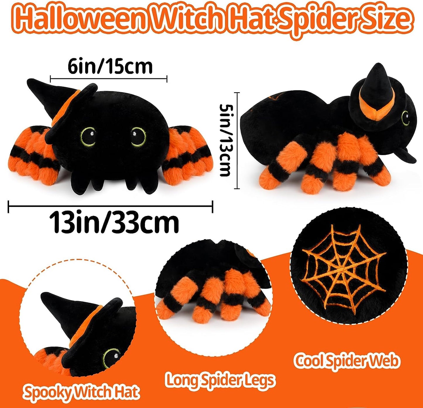 Spider Stuffed Animals Black Spider Plush Pillow Toys