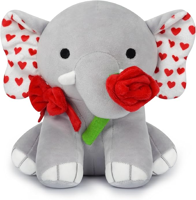 Valentine's Day Gift for Girlfriend,Elephant Plush for Valentine's Day Home Decorations
