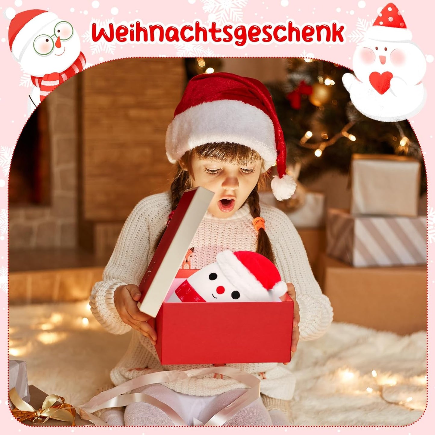 Weihnachten Plüschtier, 8in Schneemann Plüschtier, Weihnachten Schneemann Stofftiere, Kawaii Schneemann Plüschfigur Spielzeug Puppe,Geschenk für Weihnachten,Halloween,Geburtstag