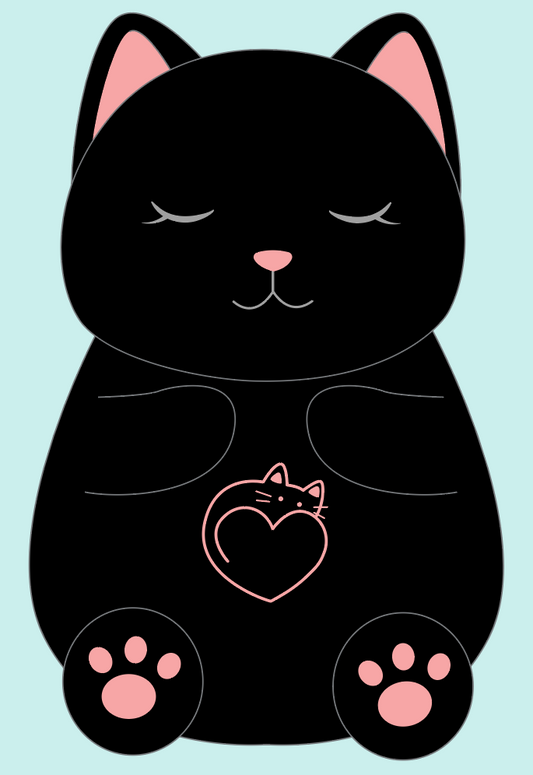 Breathing Stuffed Animal,Pink Cat Plush Baby Toy, Soothing Stuffed Animal for Anxiety Kids, Sound Machine with Music Lights & Breathing Motion for Newborns