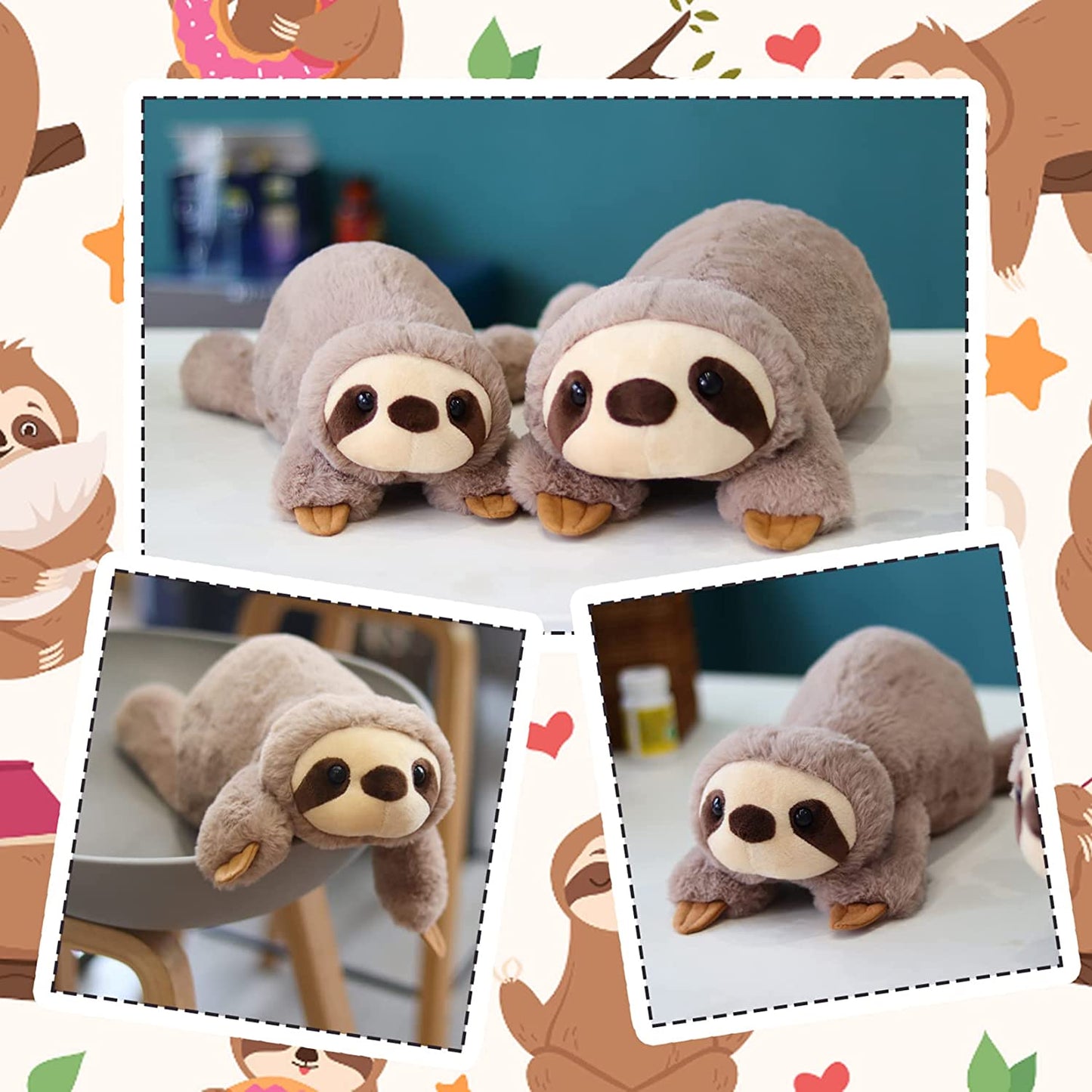 Weighted Sloth Stuffed Animals - Weighted Stuffed Animals for Anxiety Sloth, Weighted Plush Animals Sloth Plush for Kids - Plush Gift for Girlfriend