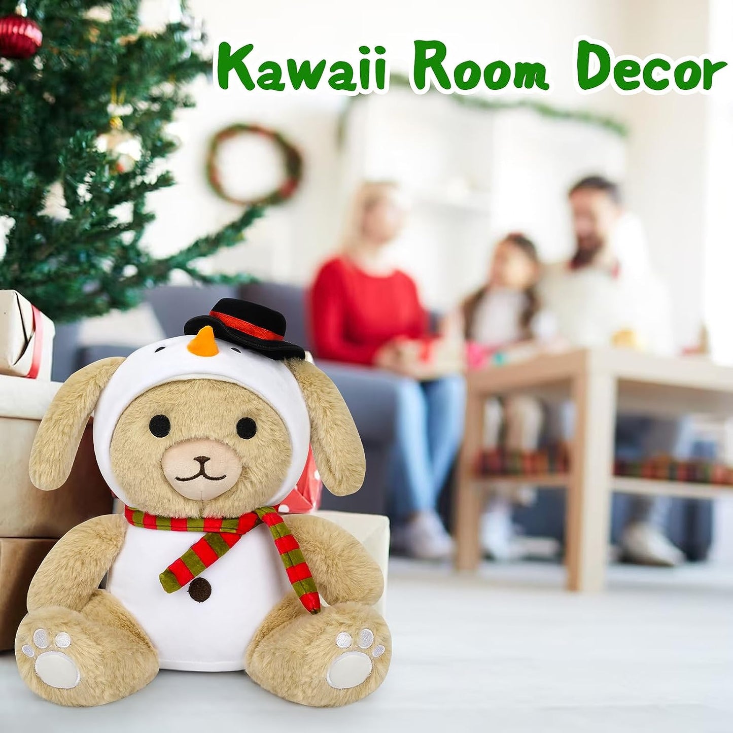 Almohada de felpa para perro, juguete de peluche para cachorros, lindos animales de peluche de Navidad, peluche suave para amante, muñeca de decoración kawaii